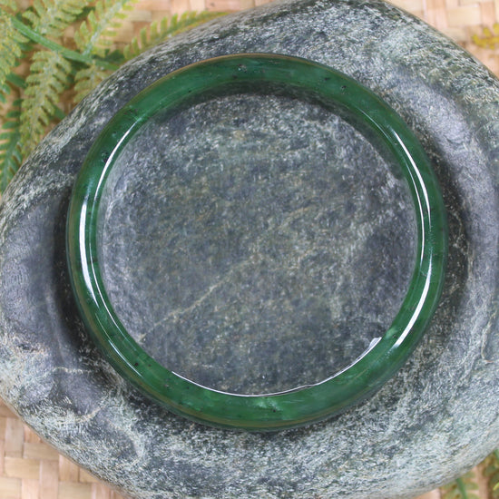 Bangle carved from Hapopo Pounamu - NZ Greenstone