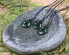 Porowhita or Pi Stone carved from Kawakawa Pounamu - NZ Greenstone