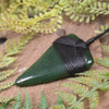 Tooth pendant carved from Kawakawa Pounamu - NZ Greenstone