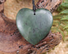 Heart carved from Hapopo Pounamu - NZ Greenstone