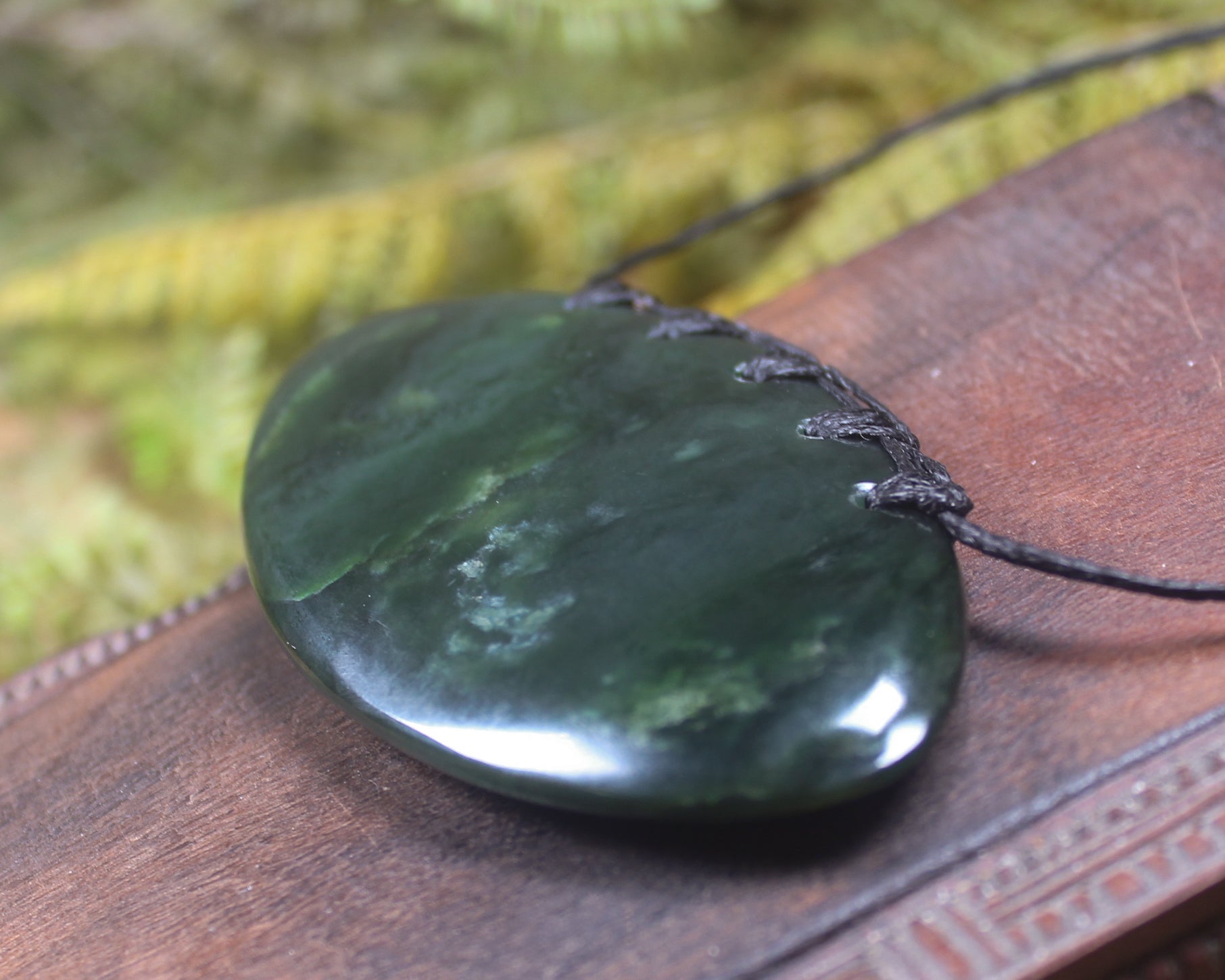 Breastplate or Shield carved from Kawakawa Pounamu - NZ Greenstone
