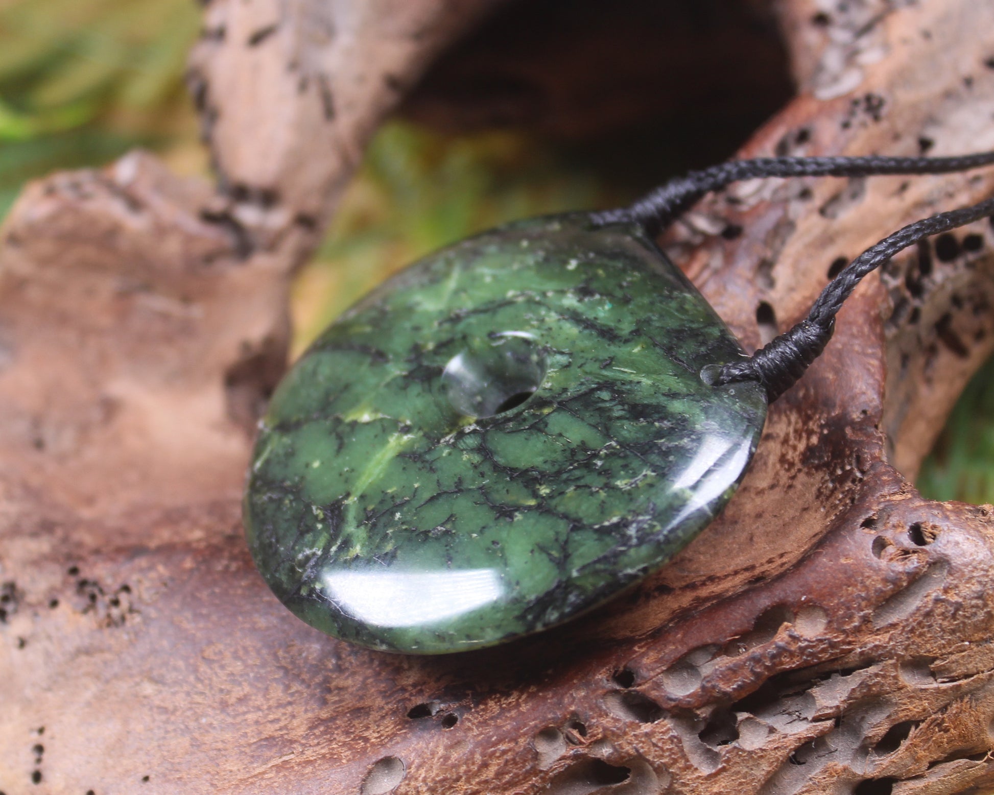 Porowhita carved from Douglas Creek Pounamu - NZ Greenstone