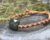 Adjustable cord bracelet with Rimu Pounamu
