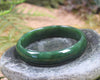 Bangle carved from Hapopo Pounamu - NZ Greenstone