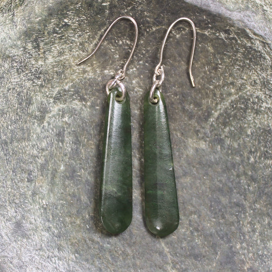 Rimu Pounamu earrings