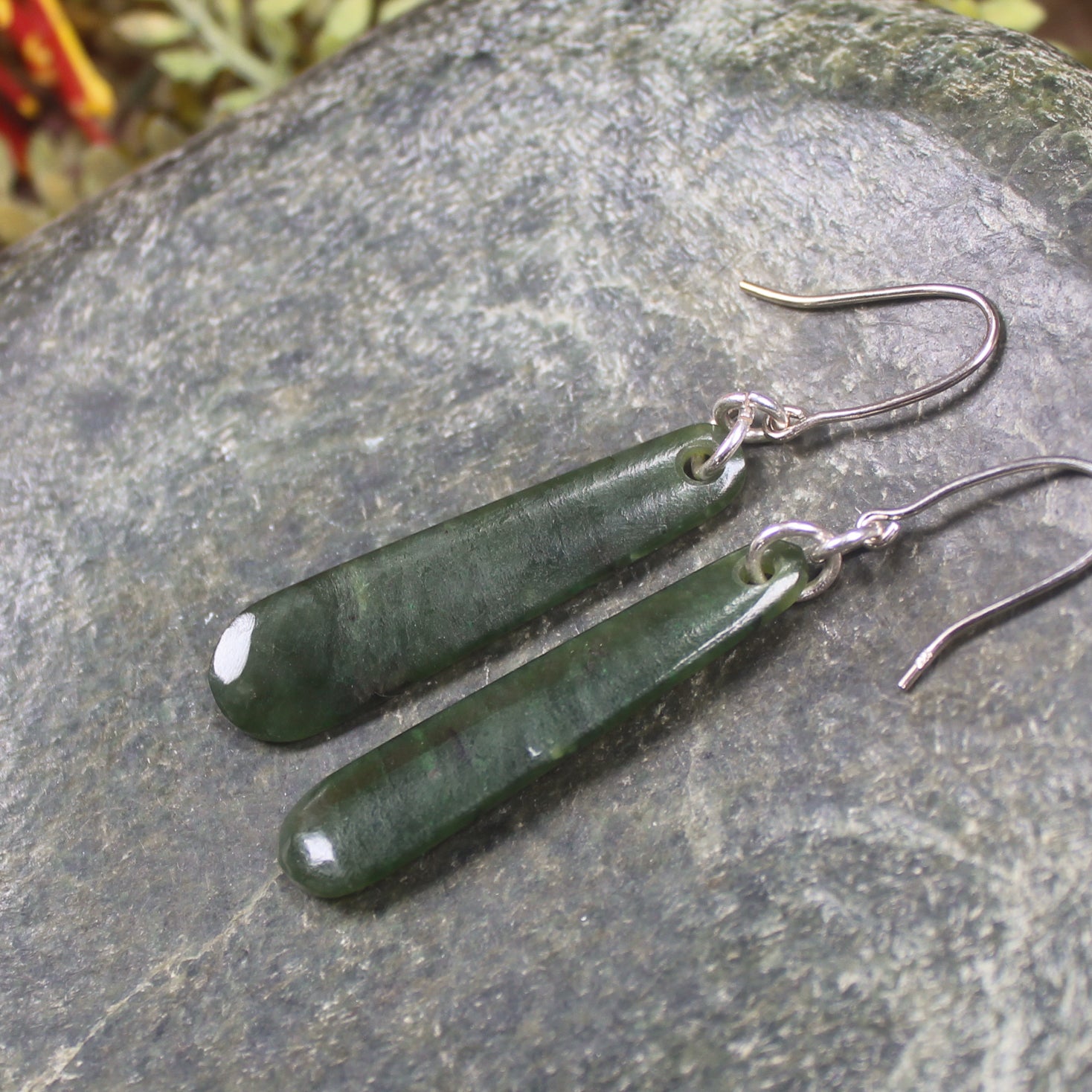 Rimu Pounamu earrings