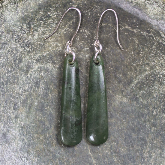 Rimu Pounamu earrings