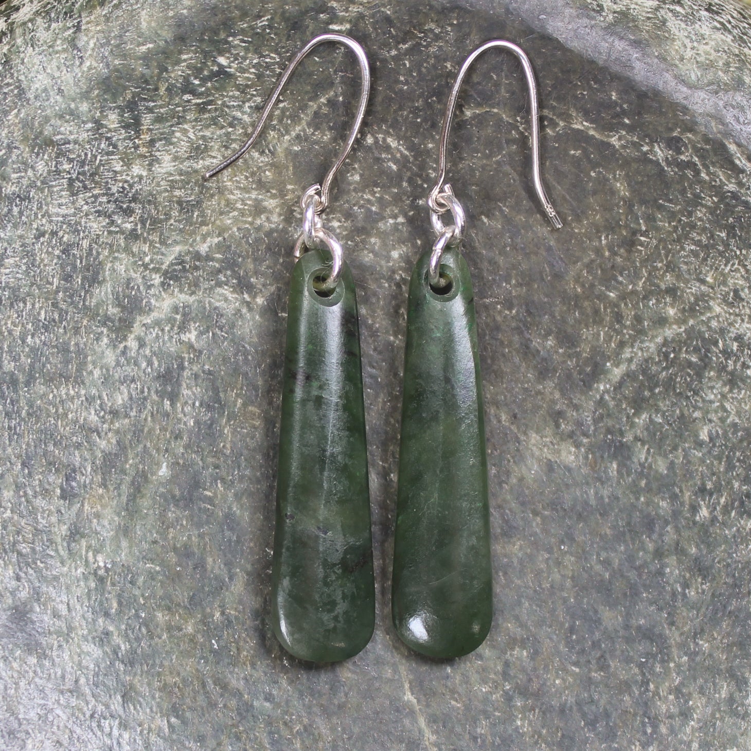 Rimu Pounamu earrings