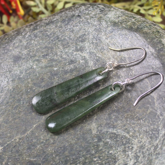 Rimu Pounamu earrings
