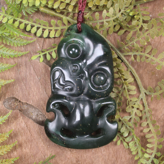 Hei Tiki carved from Tangiwai Pounamu - NZ Greenstone