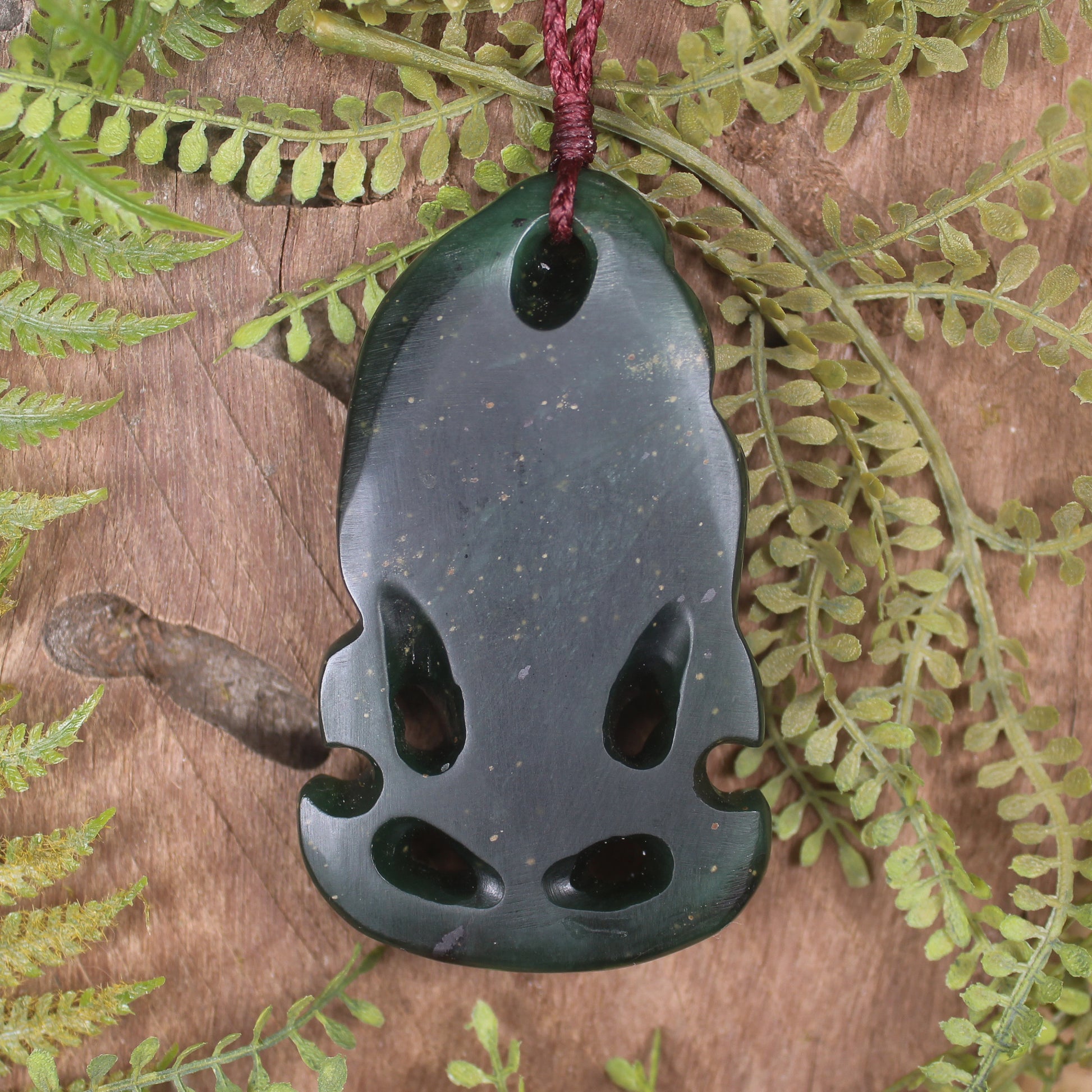 Hei Tiki carved from Tangiwai Pounamu - NZ Greenstone