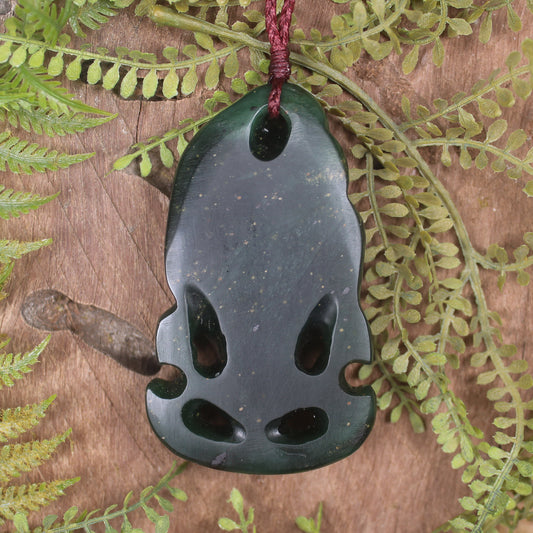 Hei Tiki carved from Tangiwai Pounamu - NZ Greenstone