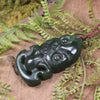 Hei Tiki carved from Tangiwai Pounamu - NZ Greenstone