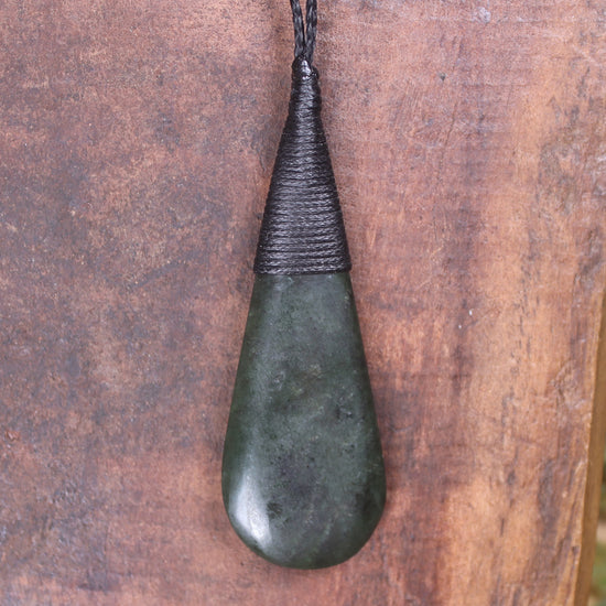 Rimu Pounamu Roimata Pendant - NZ Greenstone