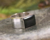 Sterling Silver Kawakawa Pounamu Ring - NZ Greenstone