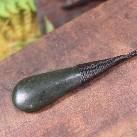 Rimu Pounamu Roimata Pendant - NZ Greenstone