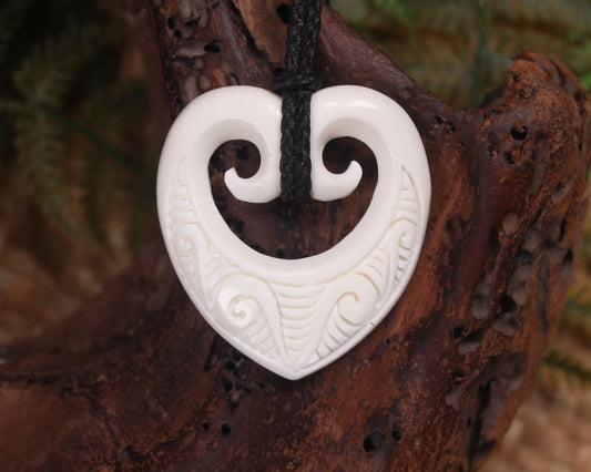 NZ Beef Bone Koru Heart