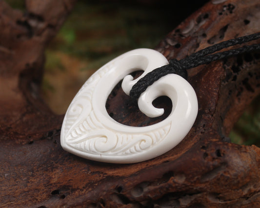 NZ Beef Bone Koru Heart