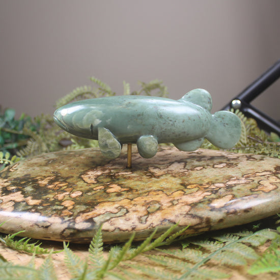 Sculpture carved from NZ Pounamu