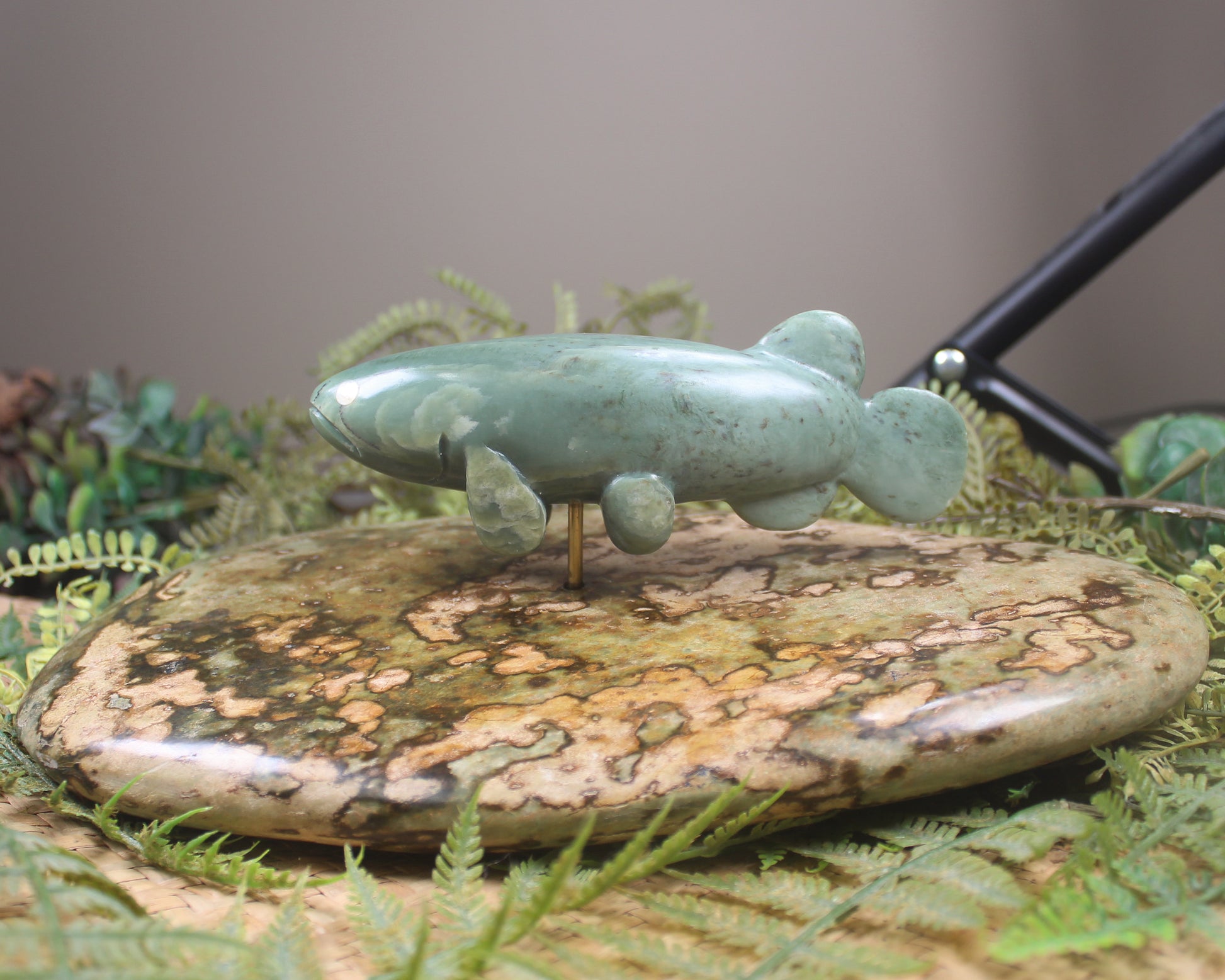 Sculpture carved from NZ Pounamu