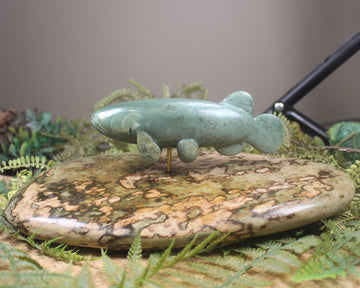 Sculpture carved from NZ Pounamu