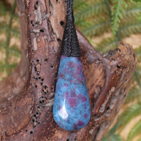 Kyanite with Ruby Roimata Pendant