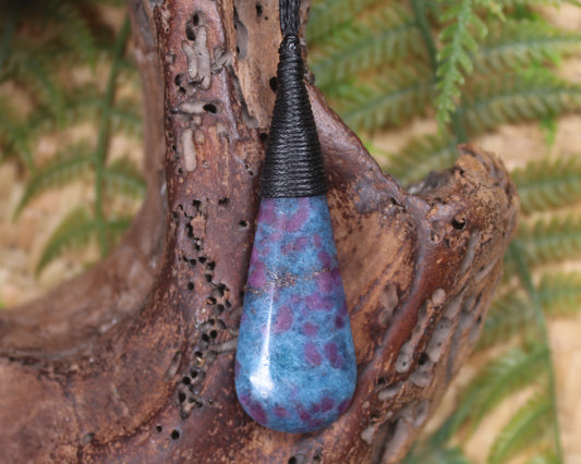 Kyanite with Ruby Roimata Pendant