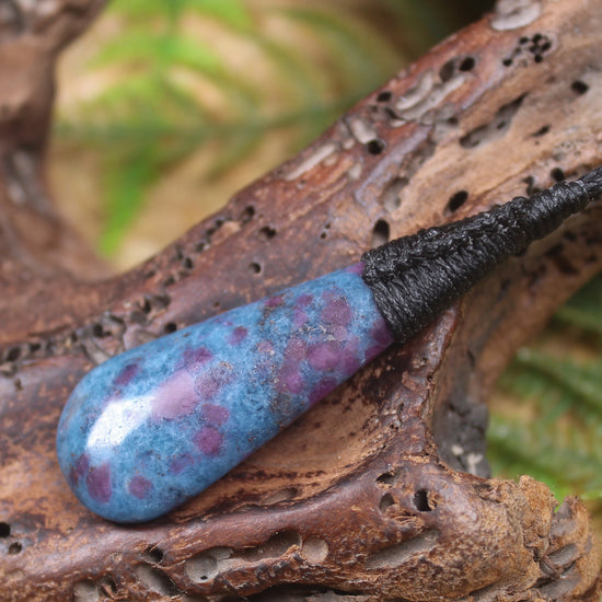 Kyanite with Ruby Roimata Pendant