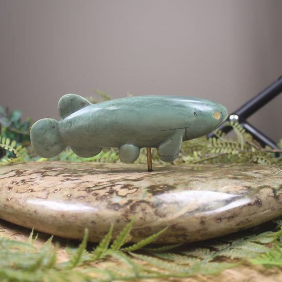 Sculpture carved from NZ Pounamu