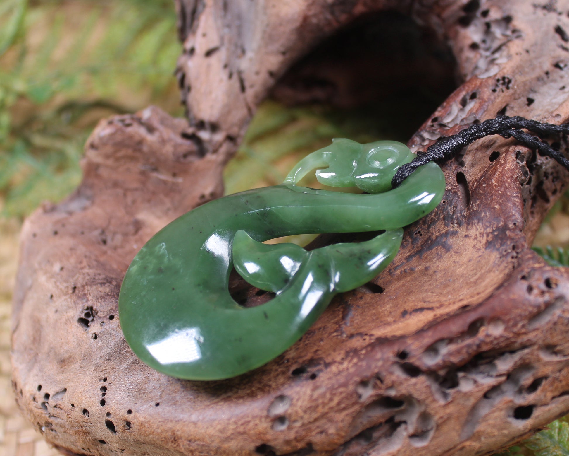 Manaia carved from Hapopo Pounamu - NZ Greenstone