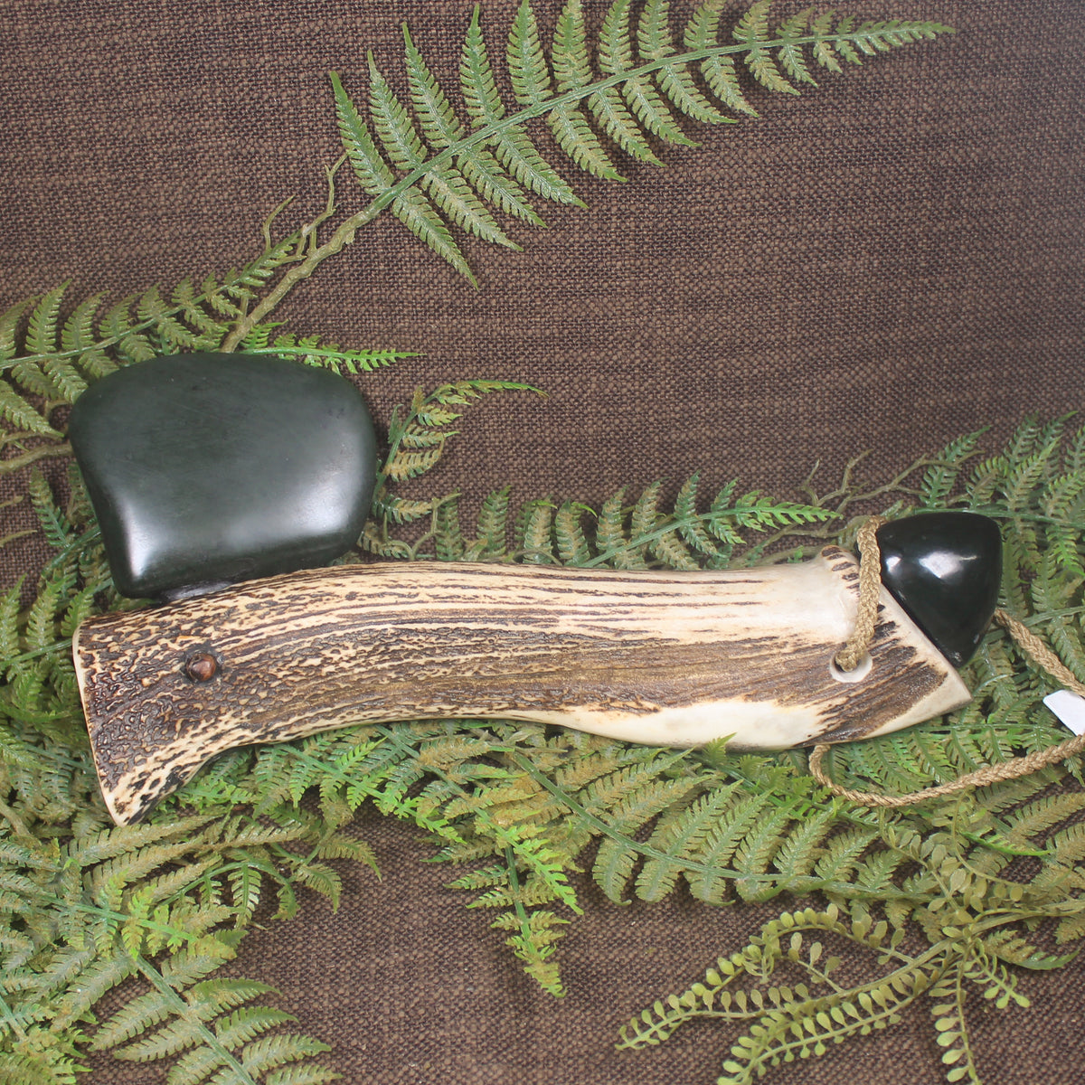 pounamu and antler axe