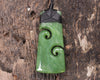 Hapopo Pounamu Toki with Koru