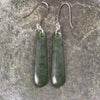 NZ Greenstone Small Roimata Earrings (BM187) Rimu Pounamu