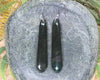 Roimata or Teardrop earrings carved from Rimu Pounamu - NZ Greenstone