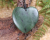 Heart carved from Hapopo Pounamu - NZ Greenstone