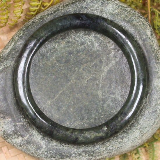 Bangle carved from Rimu Pounamu - NZ Greenstone