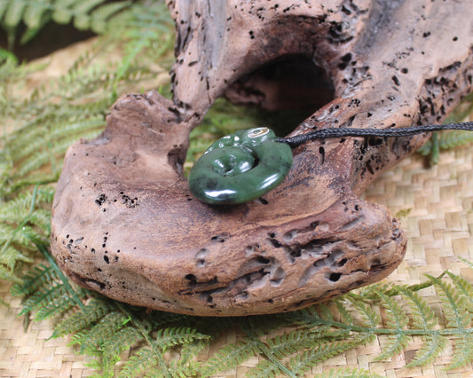 Koropepe carved from Hapopo Pounamu - NZ Greenstone