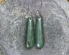 Roimata or Teardrop earrings carved from Kawakawa Pounamu - NZ Greenstone