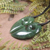 Koru Heart pendant carved from Hapopo Pounamu - NZ Greenstone