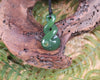 Twist or Pikorua carved from Hapopo Pounamu - NZ Greenstone