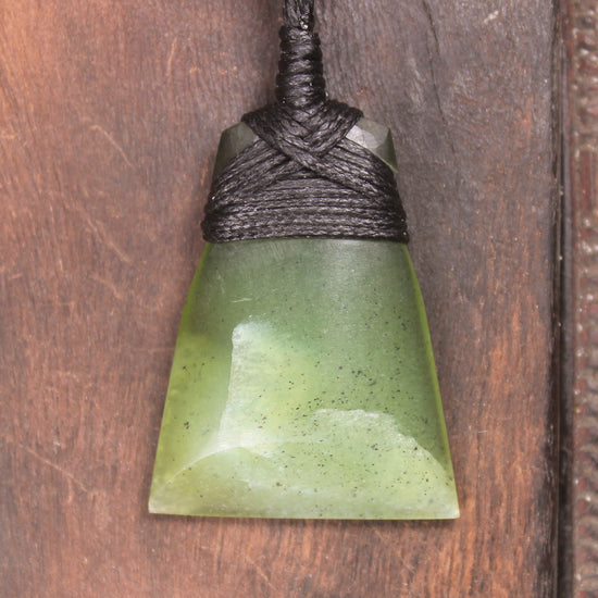 Toki or Adze Pendant carved from Tangiwai Pounamu - NZ Greenstone