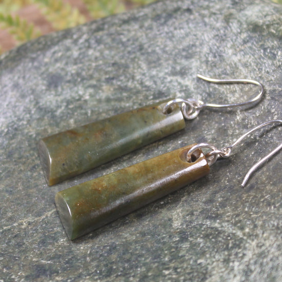 Flower Jade Toki Earrings