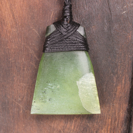 Toki or Adze Pendant carved from Tangiwai Pounamu - NZ Greenstone