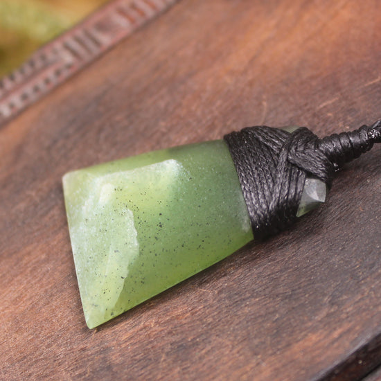 Toki or Adze Pendant carved from Tangiwai Pounamu - NZ Greenstone