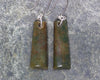 Toki Earrings carved from Totoweka Pounamu - NZ Greenstone