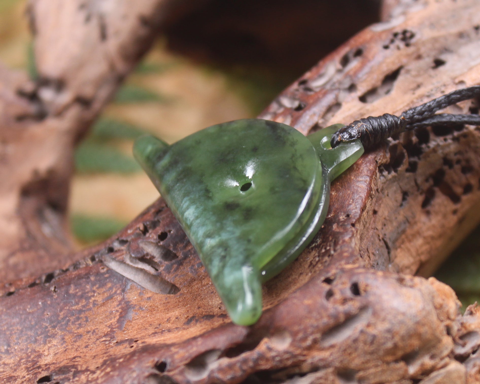 Rimu pounamu dog whistle