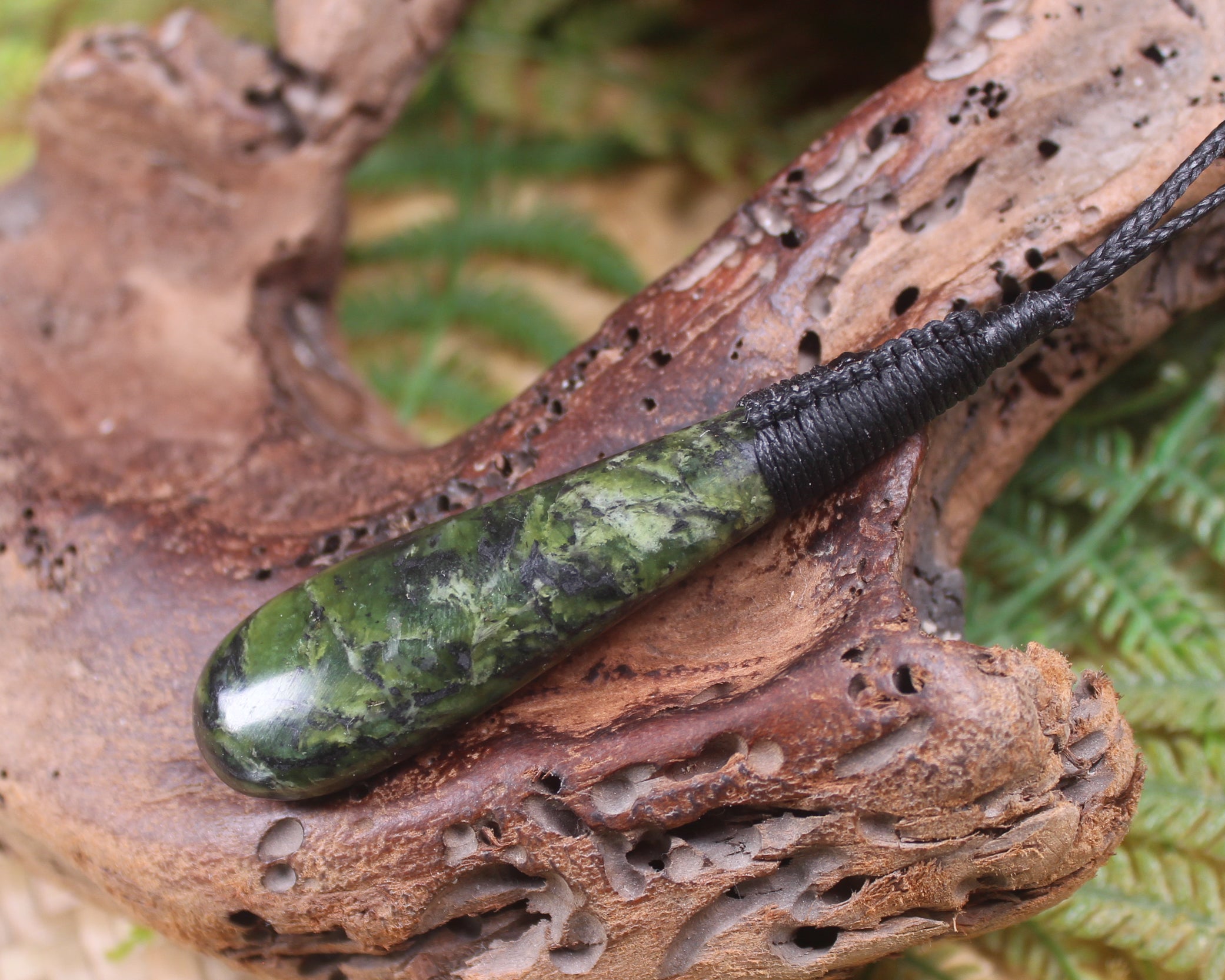 Roimata Teardrop carved from Douglas Creek Pounamu - NZ Greenstone