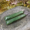 Hapopo Pounamu Toki earrings - NZ Greenstone