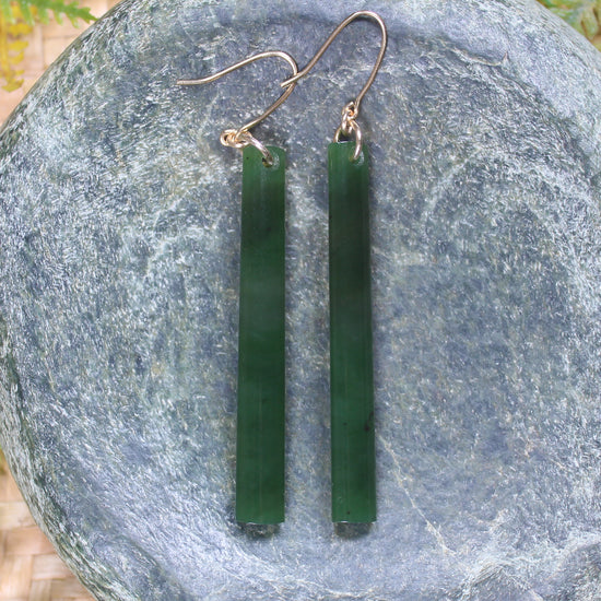 Kawakawa Pounamu earrings