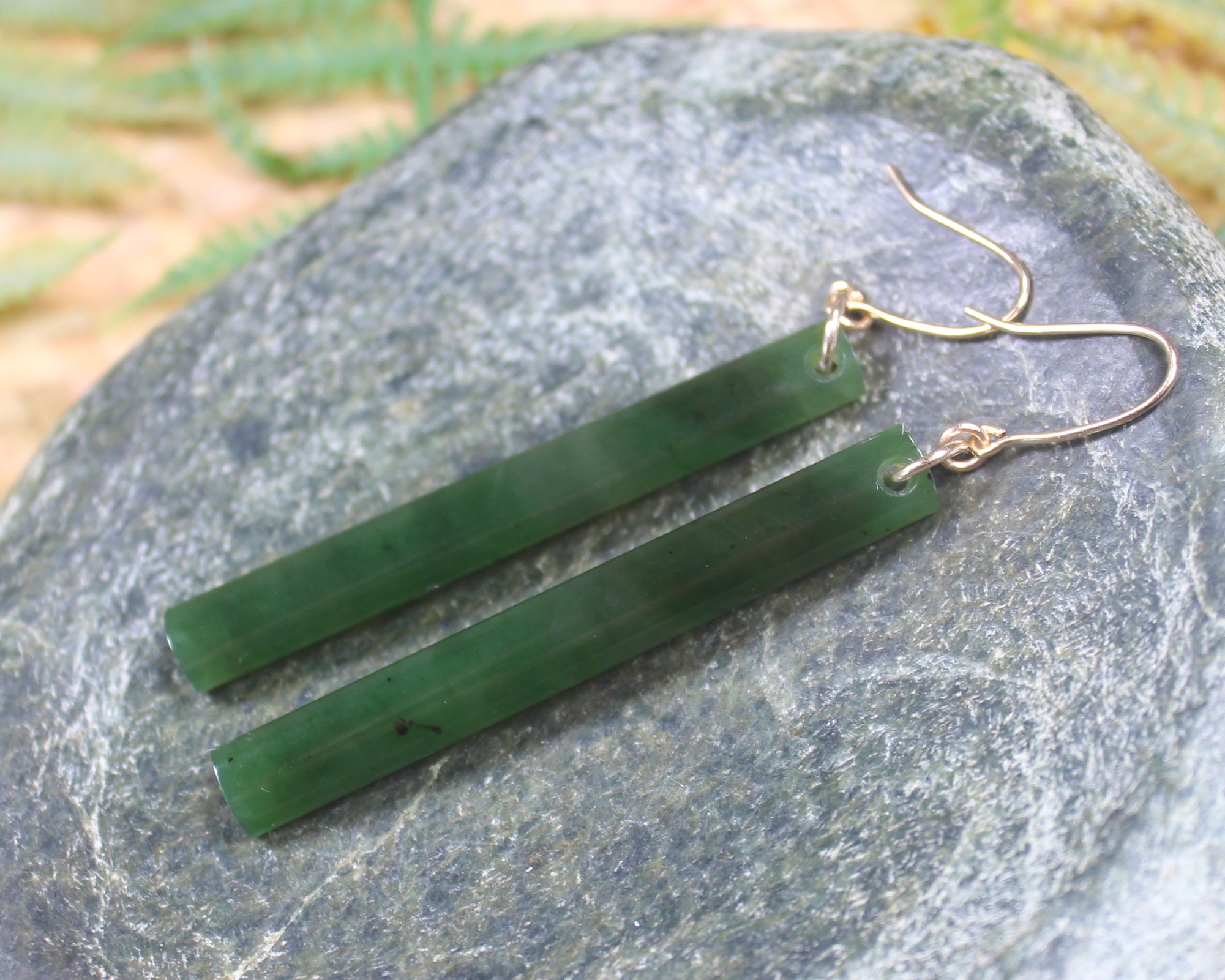 Kawakawa Pounamu earrings